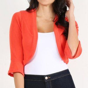 *3/$30* Pretty Young Thing Orange Cardigan
